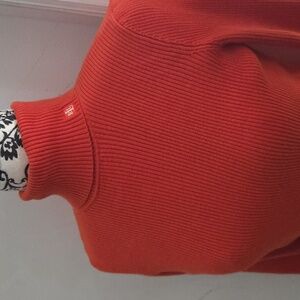Polo Ralph Lauren Women's Vibrant Orange Turtleneck Sweater